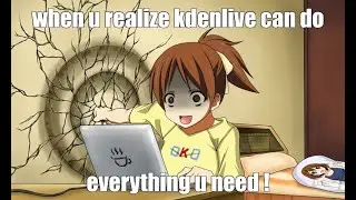 I'm proud & happy of using Kdenlive (peak foss)