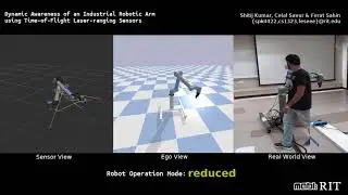 Speed & Separation Monitoring using on-robot Time-of-Flight laser ranging sensor arrays
