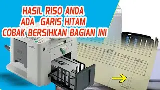 CARA MENGATASI HASIL BERGARIS HITAM RISO RZ 231 DAN 230 