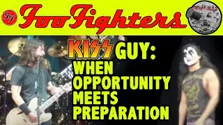 Dave Grohl and Foo Fighters let Kiss Guy (Yayo Sanchez) play guitar on Monkey Wrench LIVE | Frumess