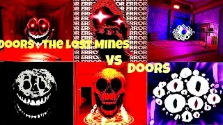 Doors : The Lost Mines VS Doors All Jumpscares Comparison (showcase) ROBLOX