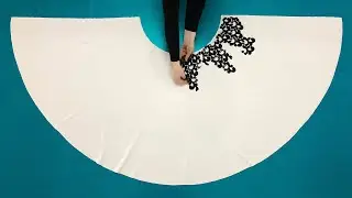 ❤️Nothing is more beautiful and easier than this circle skirt sewing