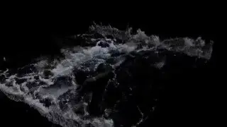 PIC/FLIP Fluid Simulation - Bubbles and Foam (Particle Only Render)