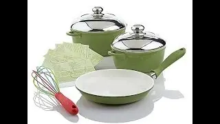 Lorena Garcia Ceramic Nonstick 6pc Cookware Set