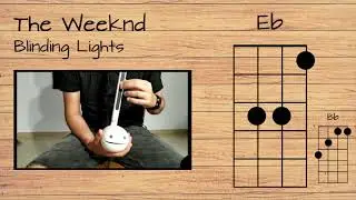 The Weeknd - Blinding Lights UKULELE TUTORIAL W/ LYRICS