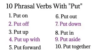 Phrasal Verbs with 