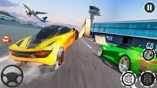 Sports Car Stunts Racing Simulator Game - GT Car Crazy Driving Android Gameplay - Download Free Game