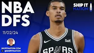 NBA Show | November 2, 2024 | DraftKings DFS Picks, Plays and Process