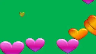 heart Green Screen│Motion Graphic Transitions│Green Screen│OBS