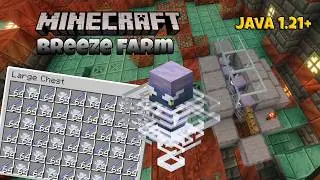 How to build the EASIEST BREEZE FARM in Minecraft