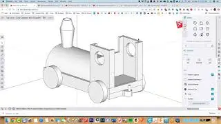Build a Toy Locomotive With SketchUp for Schools for 3D  Printing - Part 2