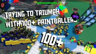 Trying to Triumph using 100+ Paintballers! [Roblox Tower Defense Simulator]