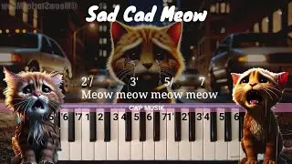 Sad cat meow meow meow | Billie eiliesh cat version