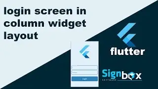 Flutter Tutorial for Beginners 7 | Login screen | Layouts in flutter Column, Row and Expanded