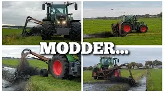 Met SLOTENFREES een dikke  LAAG MODDER over het land spuiten | Boer Gerrit vlogt