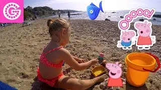 Свинка Пеппа и Miss Beauty G приехали на море 粉红猪小妹