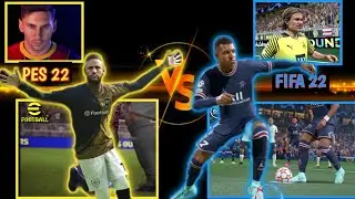 PES 22 VS FIFA 22 GRAPHICS COMPARISON ||GAMEPLAY||FIFA OR PES?