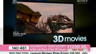 Sony BRAVIA 46 3D LED-LCD HDTV with 3D Wi-Fi Blu-ray Pla...