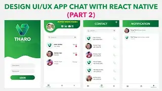 UI Design for Chat App with React Native (Part 2) | React Native tutorial for beginner