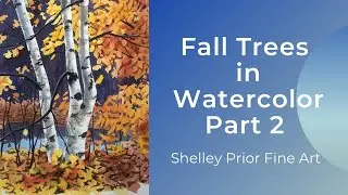 Autumn Trees in Watercolor Part 2
