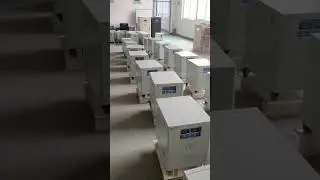 A batch of 3 phase servo motor automatic voltage regulator stabilizer protector are ready to pack
