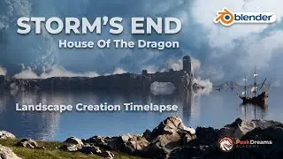 Storm's End - House of the Dragon, Landcape Creation - Blender3D #houseofthedragon #blender3d