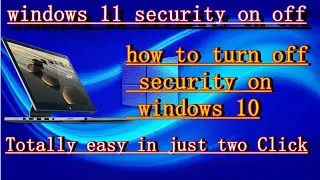 how to off windows defender windows 11 ||  how to off windows defender windows 10