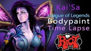 Kai'Sa League of Legends Body Paint Timelapse Tutorial
