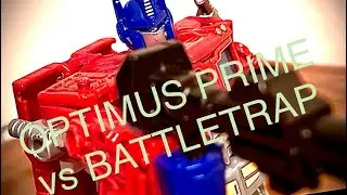 OPTIMUS PRIME vs BATTLETRAP (transformers stopmotion)