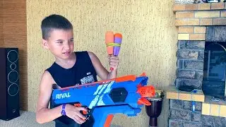 Нерф Игра Богдан против Привидения