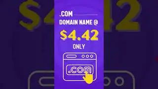 Buy a .COM domain name just at 4.42USD Only 