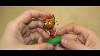 Карамелька из пластилина. Три кота.