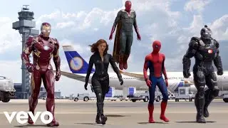 Charlie Puth - Attention [Robayze Remix] Team Iron Man vs Team Cap (Airport Battle Scene) 4K