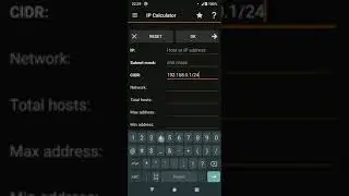 How to use IP calculator on Android
