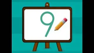 Learn the number 9 - Learn how to trace number.