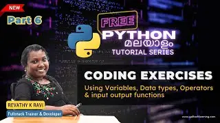 Python Exercises for Beginners using Variables, Data types, Operators and Input Output functions