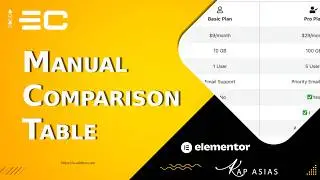 How to Create Comparison Tables in Elementor (Manual Comparison Table Widget Demo)