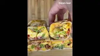 БУРРИТО с яйцом, сальсай и беконом!