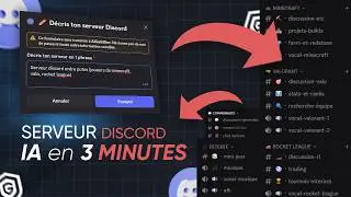 BOT discord REVOLUTIONNAIRE - Ce bot Discord génère ton serveur | AI Discord Server Generator