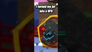 I Turned my jet Into a UFO! | Build a Boat for Treasure #shorts #roblox #fyp