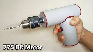 | Using 775 Dc Motor ⚡Powerfull drill Machine  at Home Pvc pipe use 🛠️ |