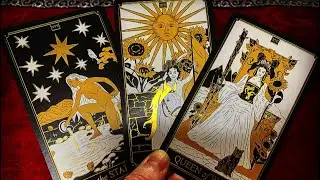 Обзор колоды « Wyspell Tarot»✨🌓✨Black & Gold premium deck.
