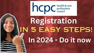 How to get HCPC Registered in 2024 |HCPC Registration Process Online Form |International Application