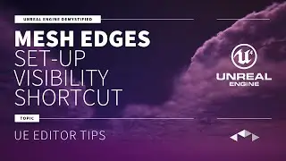 MESH EDGES - SET-UP VISIBILITY SHORTCUT - UNREAL ENGINE - UE4 - UE5