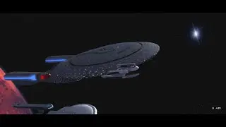 Enterprise D - ST Generations Alternate ending -- Miniature model CG effect / WIP: 2