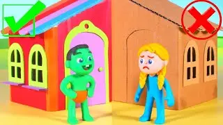 Kids Built A New Cardboard House ❤  Cartoons For Kids