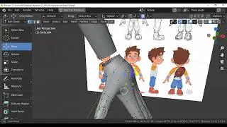 الأسبوع الثاني 3 --  تكملة محاضرة نمذجة شخصية كرتونية Blender