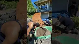 Pouring a footing for our 