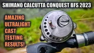 Shimano Calcutta Conquest BFS 2023 - Amazing Ultralight Baitcaster Cast Testing Results