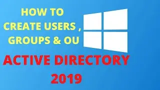 3. How to Create OU, Users and Groups in Active Directory 2019 | Server 2019 | urdu / Hindi [USERS ]